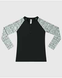 Aqua Blu Kids - Evergreen Long Sleeve Rash Vest - Teen