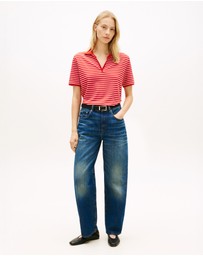 Tommy Hilfiger - Relaxed Fit Open Placket Pique Polo Shirt