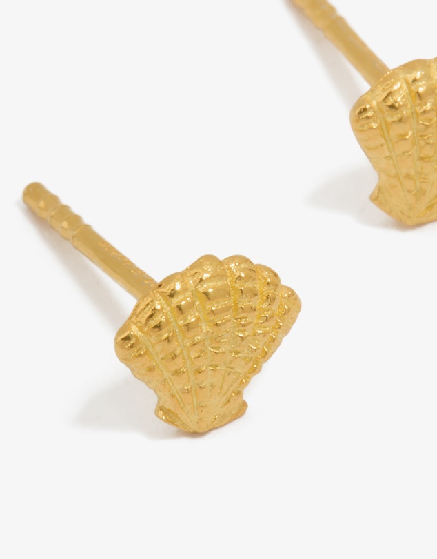 Lovisa - Gold Plated Sterling Silver Shell Earrings