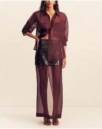 Shona Joy - Tibby Silk Organza Shirt