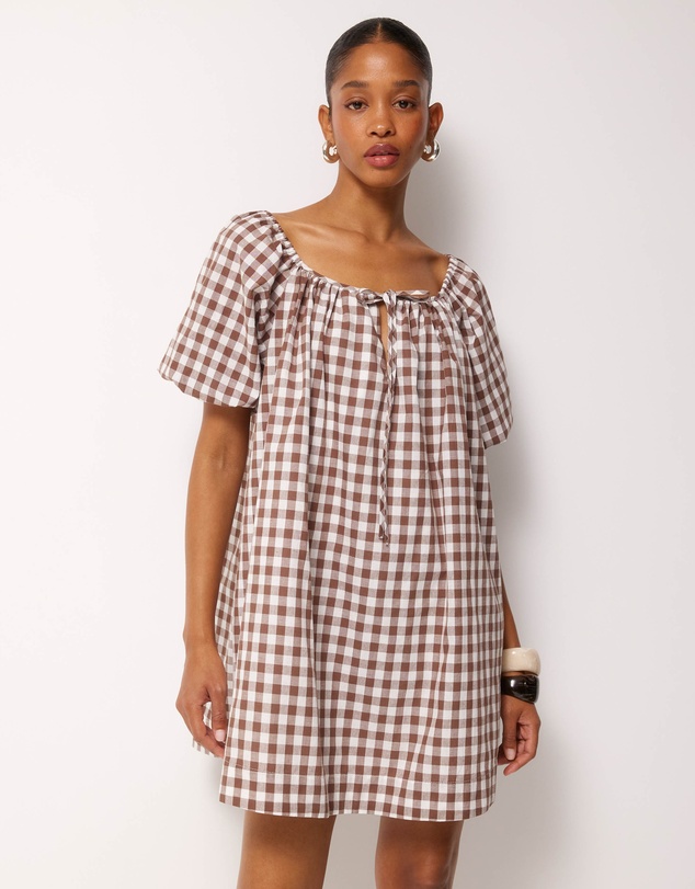 AERE - Saylor Gingham Mini Dress