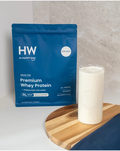 Happy Way - Men's Vanilla Whey Protein Powder