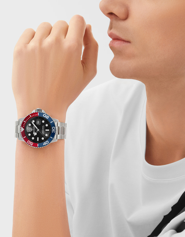Plein Sport - Plein Sport Chrome Surfer 43mm Black Dial Silver-Tone Stainless Steel Strap Watch