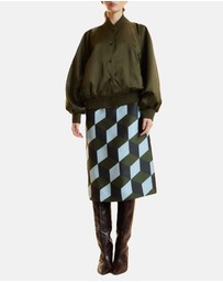 Cynthia Rowley - Satin Bomber Jacket