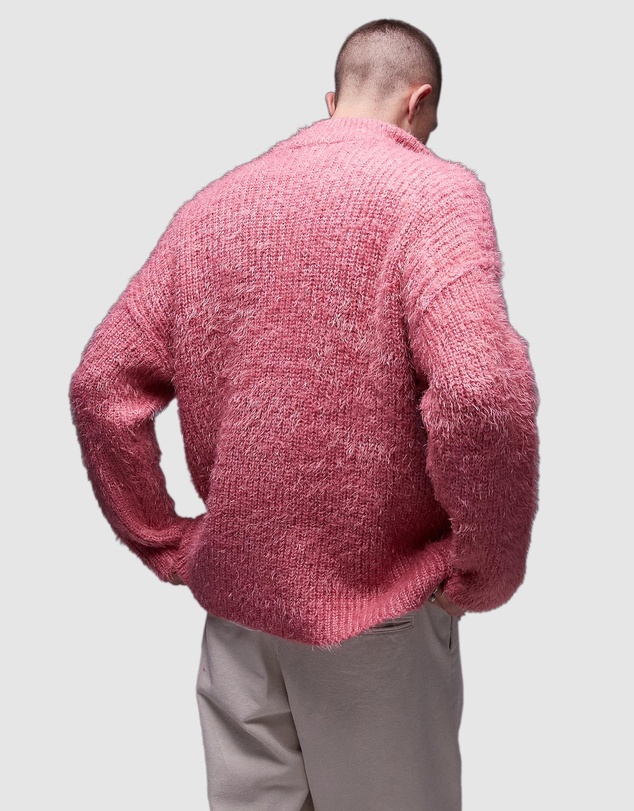 Topman - Fluffy Knitted Quarter Zip Jumper