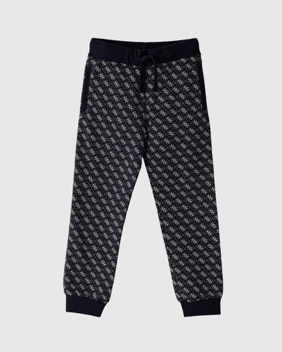 GUESS - 4G Allover French Terry Regular Pants