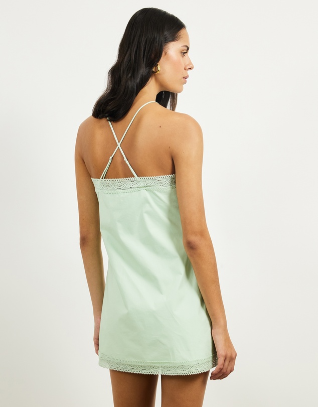 Lover - Lucy Lace Trim Mini Dress