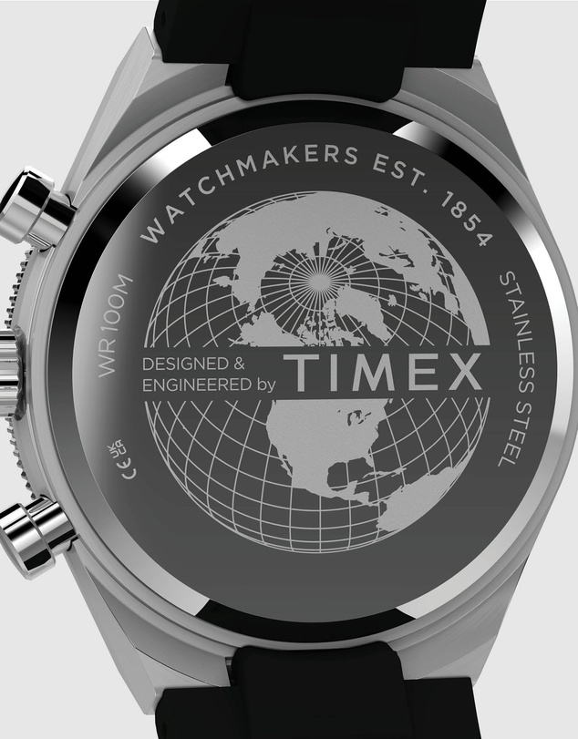 TIMEX - Q Timex Continental Chronograph 40mm Synthetic Rubber Strap Watch