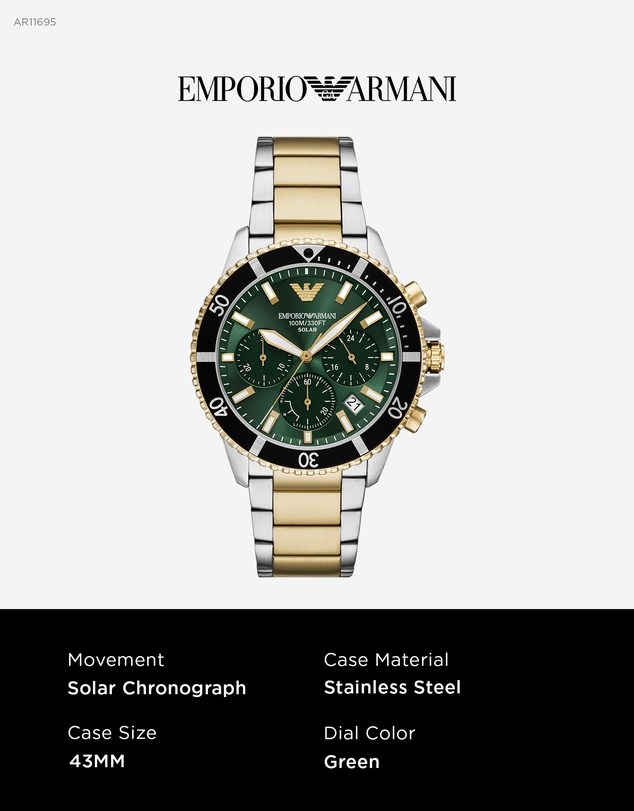 Emporio Armani - Multicolour Chronograph Watch
