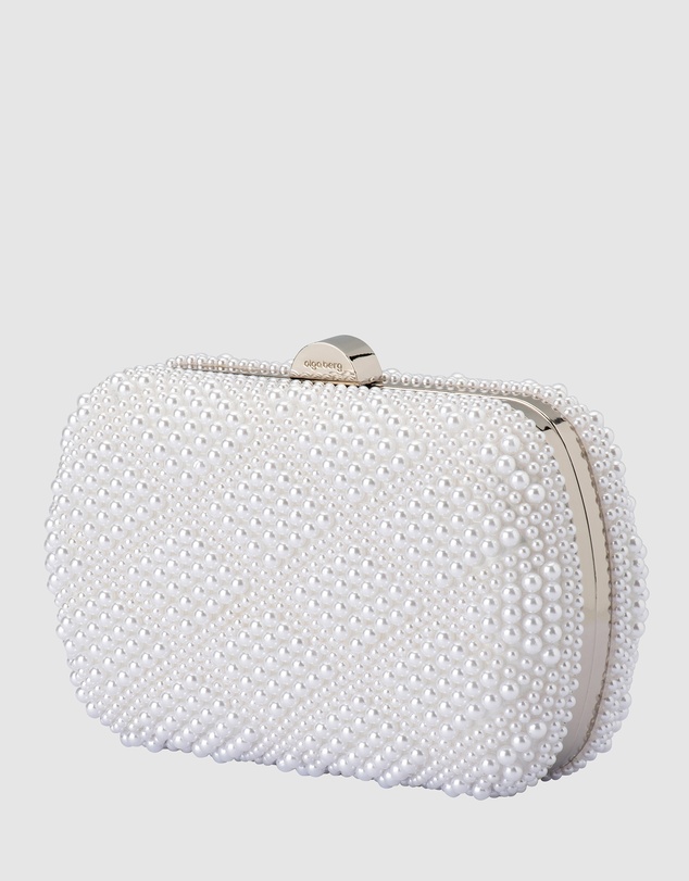 Olga Berg - Claire Faux Pearl Clutch