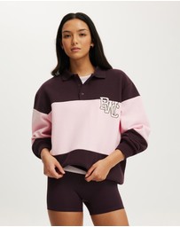 Cotton On Body Active - Plush Graphic Rugby Sweatshirt