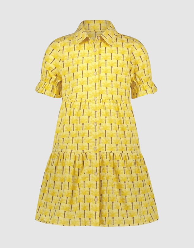 Like FLO - Palm Tree Print Shirt Dress - Kids-Teens