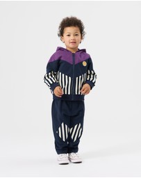 Goldie + Ace - Block Stripe Hooded Jacket - Babies-Kids
