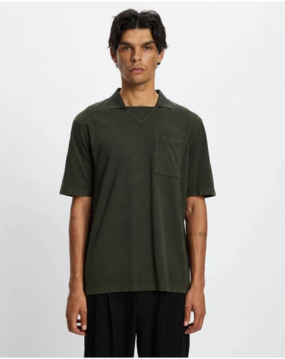 Scotch & Soda - 3 Crosses Program Garment Dyed Heavy Jersey Polo