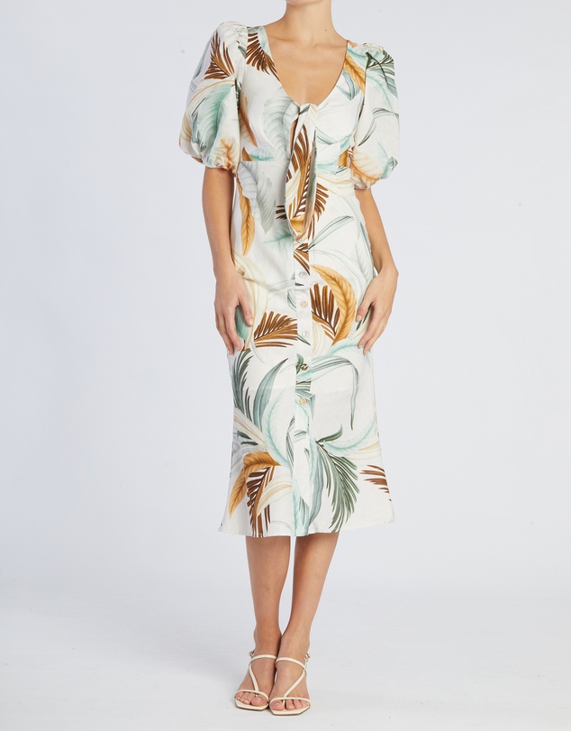 Amelius - La Isla Linen Cocktail Dress
