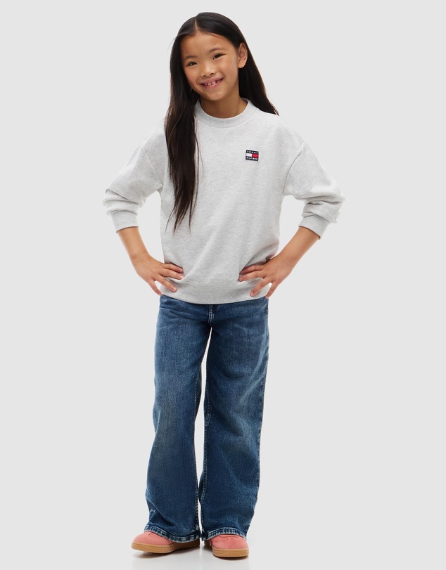 Tommy Hilfiger - Kids Unisex 8-16 Heritage Flag Crewneck Sweater - Teens