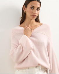 Atmos&Here - Kalli V-Neck Knit Jumper