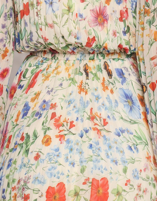 Petal & Pup - Hilary Pleated Maxi Dress - Garden Floral