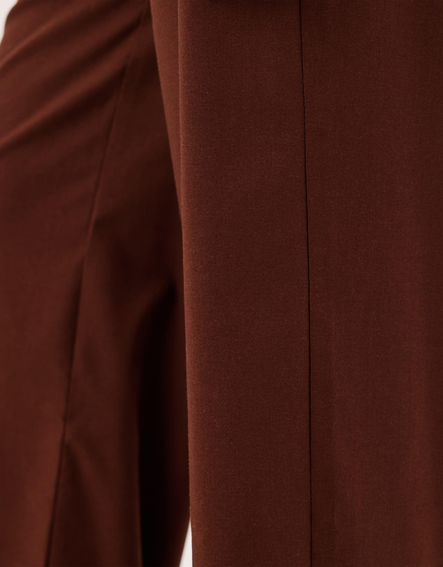 Atmos&Here - Lyra Mid Rise Linen Blend Pants with Tie