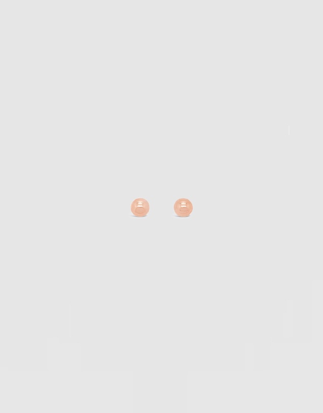 Ichu - Rose Gold Ball Studs