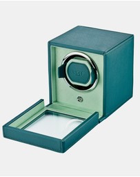 Wolf - WOLF Cub Seltzer Single Watch Winder with Cover Teal/Mint