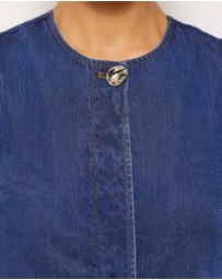 AERE - Brielle Denim Twill Mini Dress