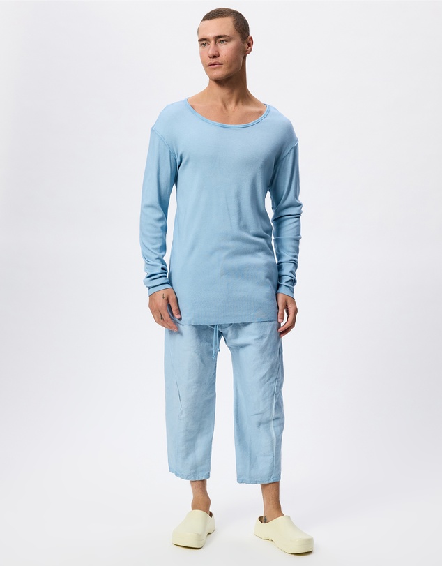 Surrounded By Ghosts - The Gypsum Slim Rib Knit Long Sleeve T-Shirt