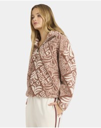Billabong - Womens Go For It Half Zip Fleece Jumper
