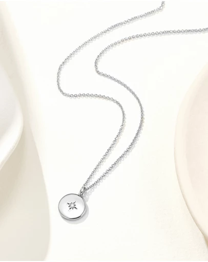 Mestige - True North Necklace - Silver Plated