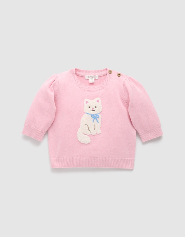 Purebaby - Kitten Jumper-Kids-Babies