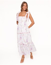Petal & Pup - Aurelia Maxi Dress - Purple Floral