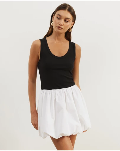 Atmos&Here - Nikki Bubble Hem Mini Dress