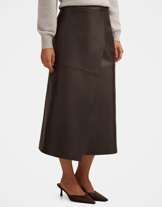 Forever New - Amelia Vegan Leather Wrap Skirt