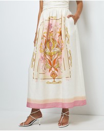 AERE - Giselle Linen Halter Maxi Dress