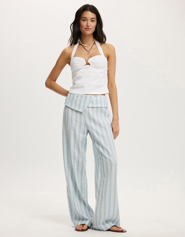 Cotton On - Luxe Linen Halter Top