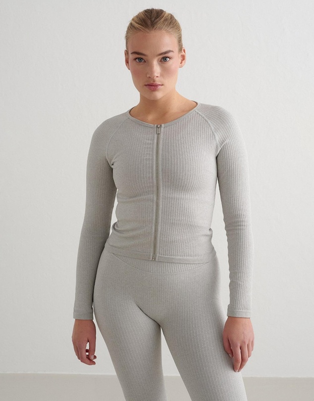 Aim'n - Ribbed Seamless Zip Jacket