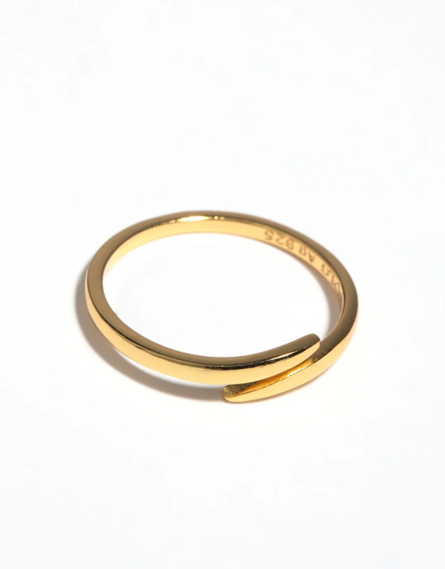 Lovisa - Gold Plated Sterling Silver Polished Band Ring