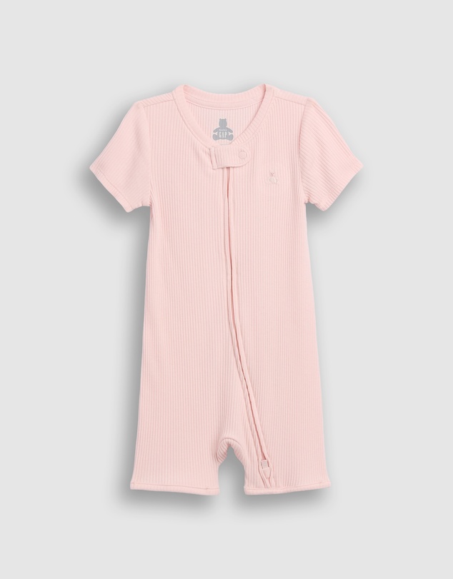 GAP - Tinyrib Zip Sleep Shorties - Babies