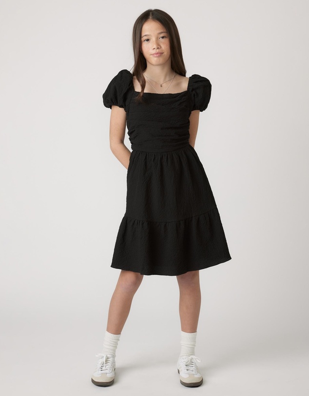 Decjuba Kids - Evie Textured Mini Dress - Teens