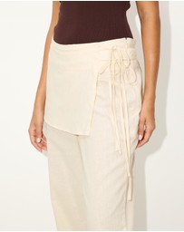 Dazie - Overcast Linen Blend Pants