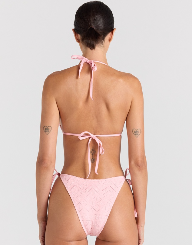 Poolside Paradiso - Sundream High String Tie Bikini Bottom - Musk