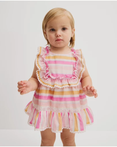 Country Road - Sleeveless Print Romper Dress