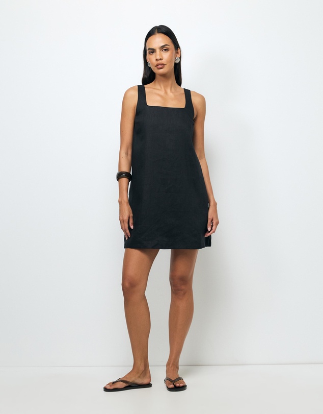AERE - Kilah Linen Mini Dress