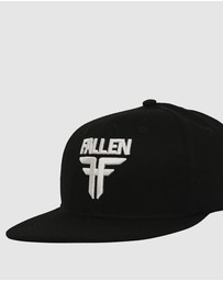 Fallen Footwear - Fallen Footwear Insignia Flat Hat Flat Visor 3D EVA Embroidery - Black Hat