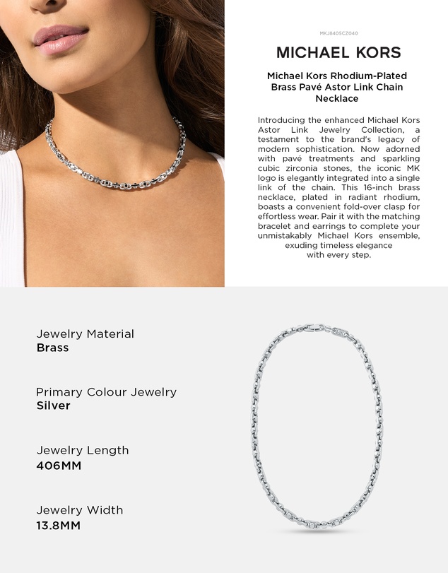 Michael Kors - Premium Silver Tone Bracelet