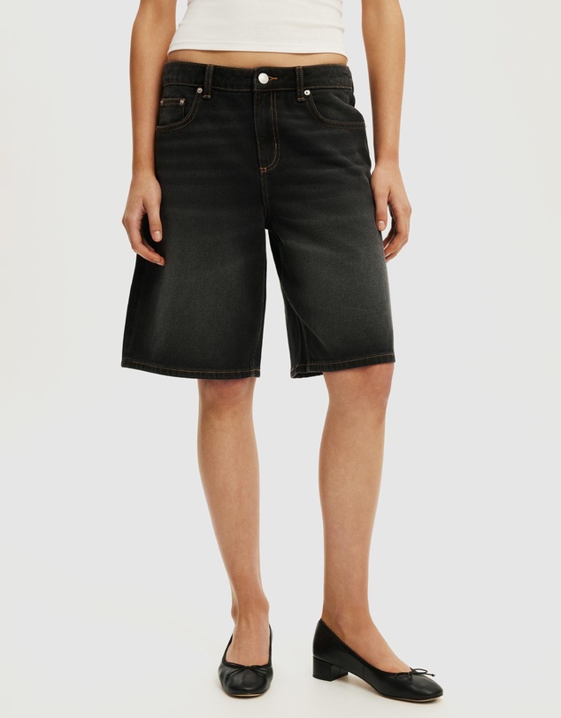 Cotton On - Baggy Denim Shorts