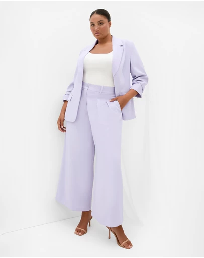 City Chic - Abbie Fully Lined Wide Leg Pant