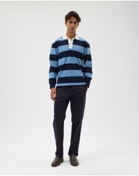 AERE - Striped Rugby Polo
