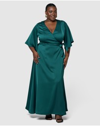 Pink Dusk by Curve Project - Glitz and Glam Maxi Dress