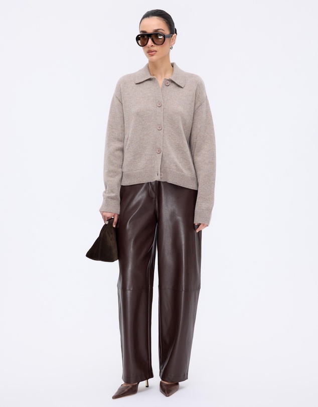 Minima Esenciales - Zoe Merino Wool Cashmere Blend Cardigan